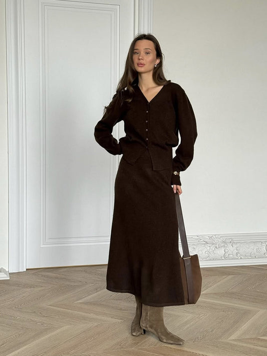 Vivica Sweater Straight Skirt Sets