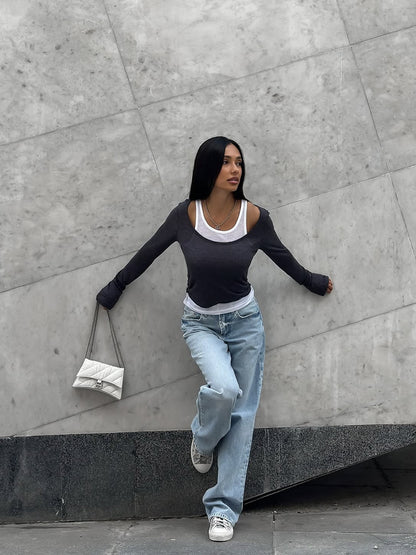 Corinne Two Piece Long Sleeved T shirt