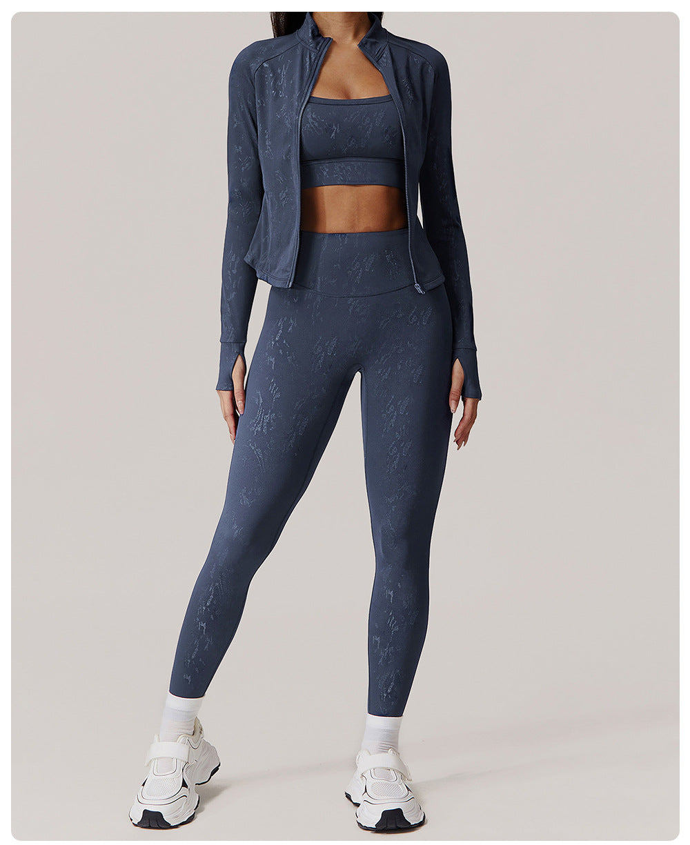 Cerisse Silver Quick Drying Running Jacket