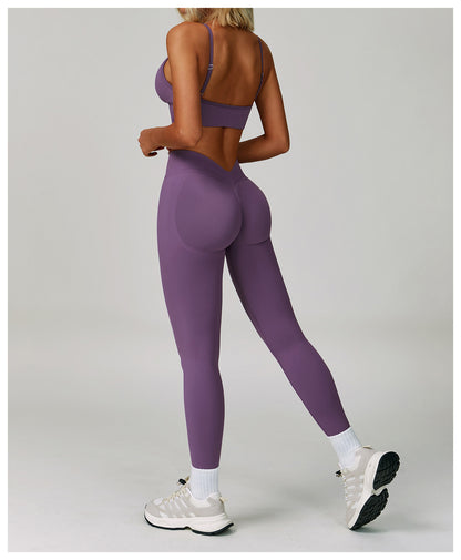 Estelle Peach Hip Yoga Pants