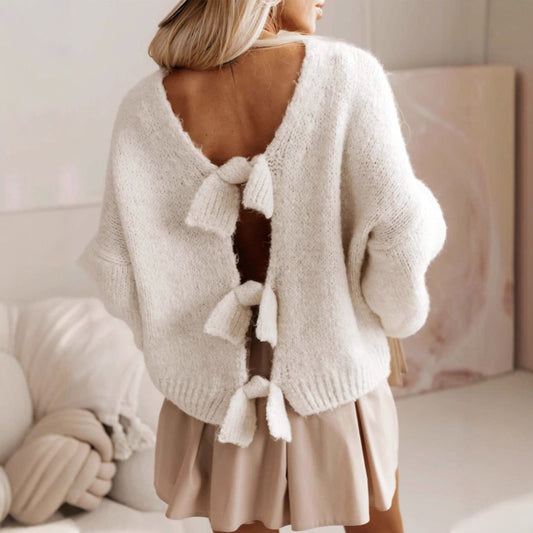 Renée Bow Tie Sweater