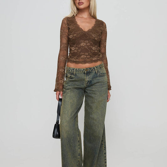 Zayla See through Lace Top