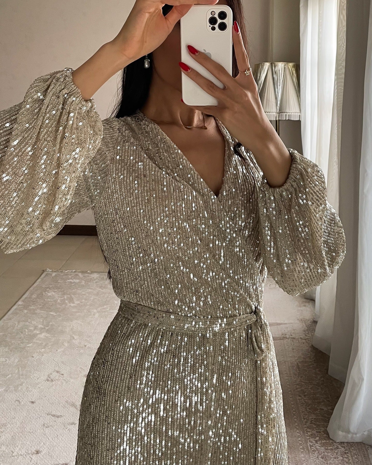 Marseillea Crystal Sequin Jumpsuit