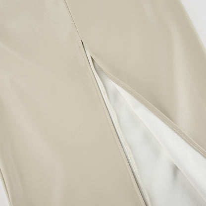 Autumnelle Matte Leather Skirt