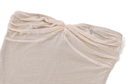 Vionara Wrapped Fishtail Gown Dress